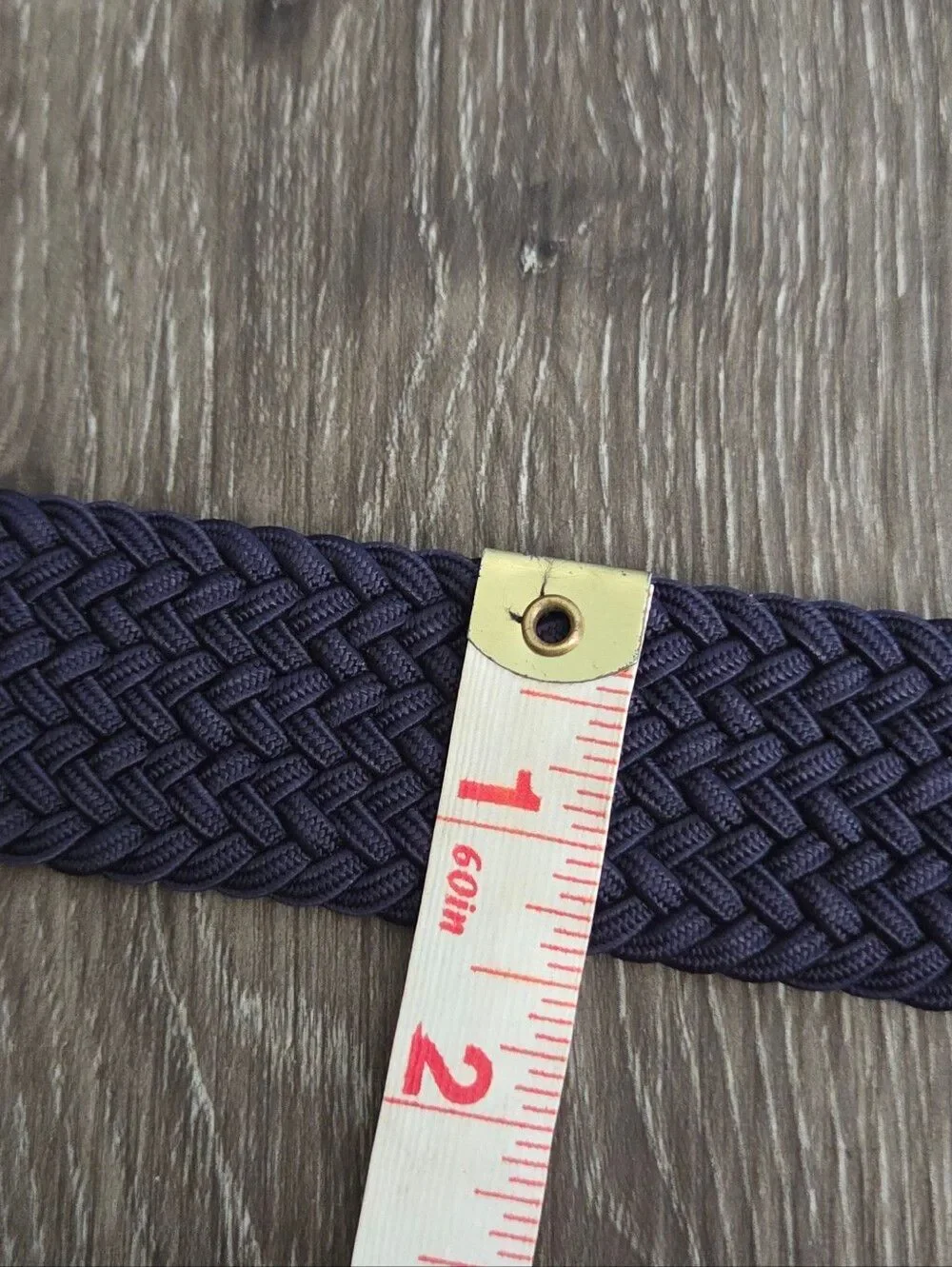 Trafalgar Riverside Solid Stretch Navy Weave Belt - 46.5